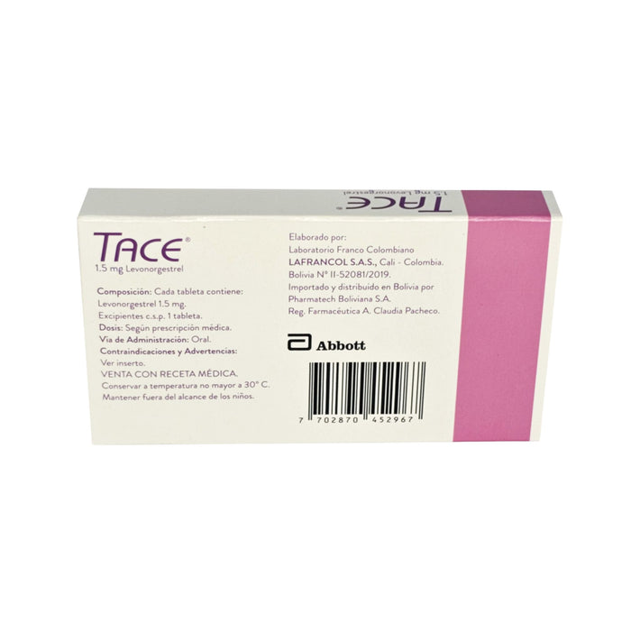Tace Levonorgestrel 1.5Mg X Caja