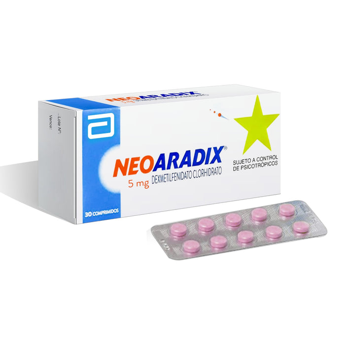 Neoaradix Dexmetilfenidato Clorhidrato 5Mg X Tableta