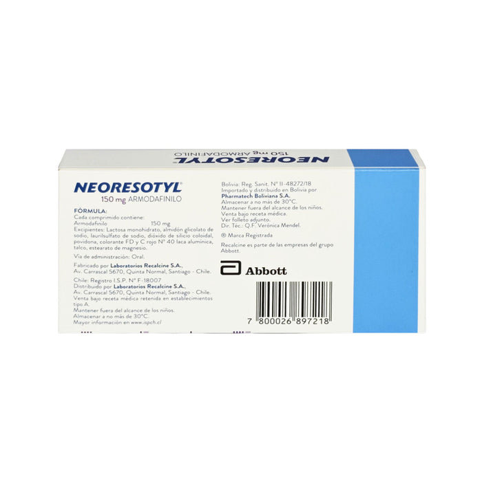 Neoresotyl Armodafinilo 150Mg X Comprimido