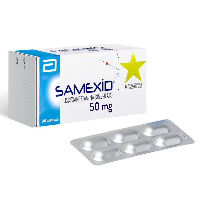 Samexid Lisdexanfetamina Dimesilato 50Mg X Capsula