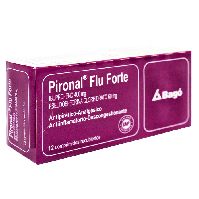 Pironal Flu Forte Ibuprofeno 400Mg Y Pseudoefedrina Clorhidrato 60Mg X Tableta