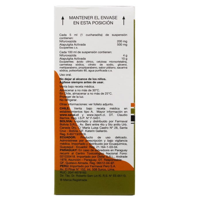 Diaren Susp X 100Ml Nifuroxazida Atapulgita