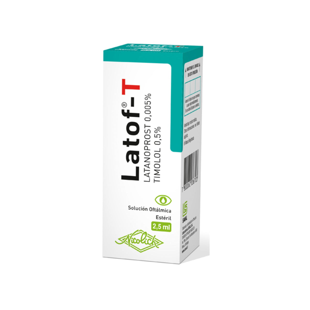 Latof T Latanoprost Timolol Colirio X 2.5Ml— Farmacorp