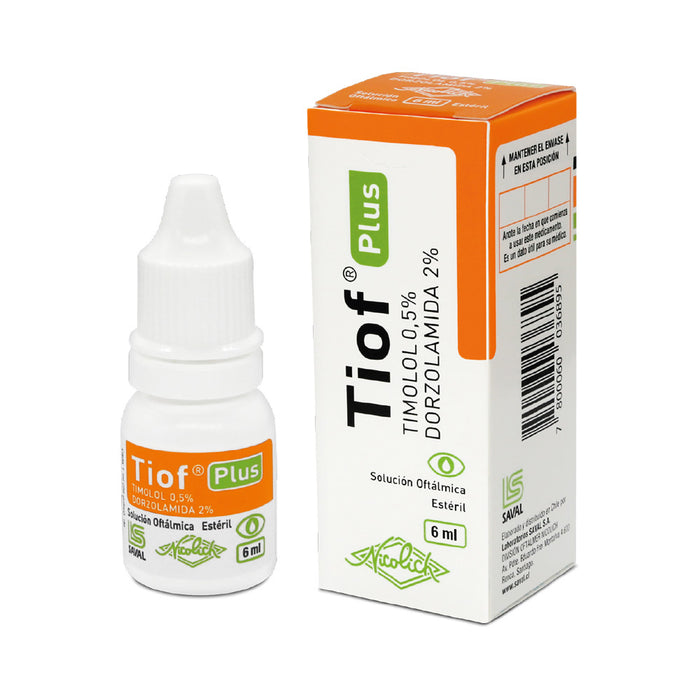 Colirio Tiof Plus Timolol Dorzolamida X 6Ml