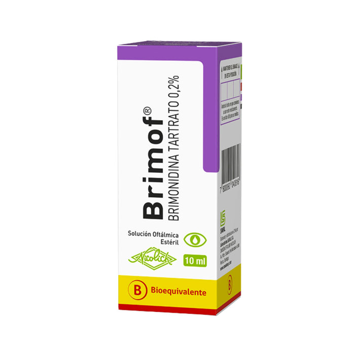 Brimof 0.2% Brimonidina Colirio X 10Ml