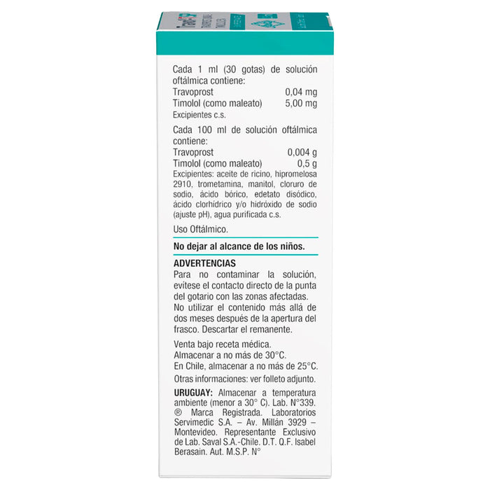 Travof -T Sp Colirio Travoprost Timolol X 2.5Ml