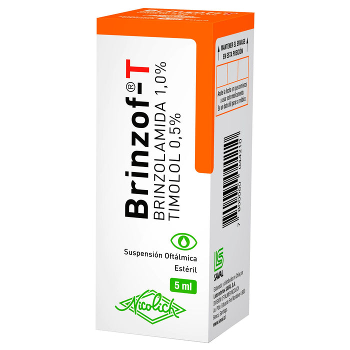 Brinzof-T Colirio Brinzolamida /Timolol X 5Ml
