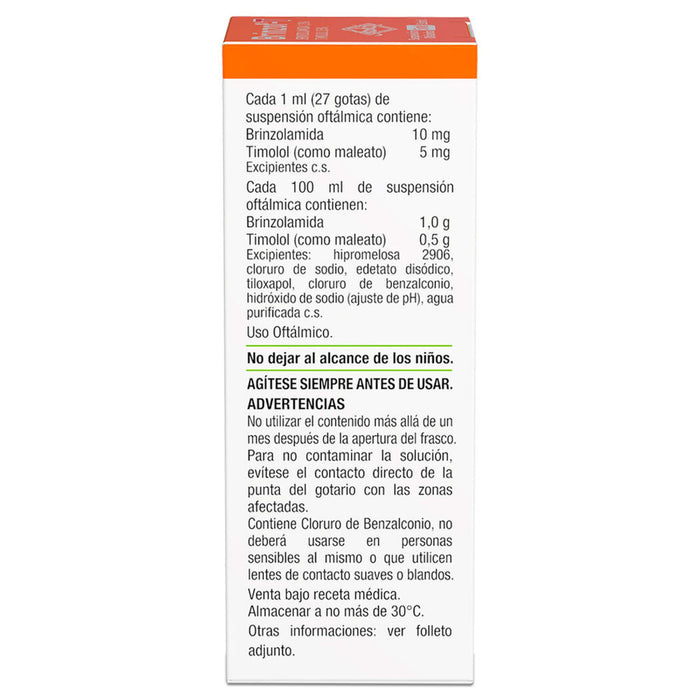Brinzof-T Colirio Brinzolamida /Timolol X 5Ml