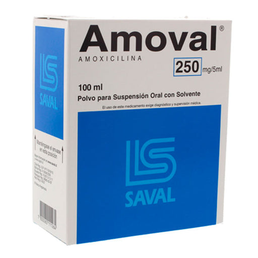 Amoval 250Mg 5Ml Susp X 100Ml Amoxicilina