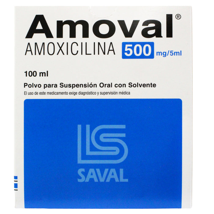 Amoval 500Mg 5Ml Susp X 100Ml Amoxicilina
