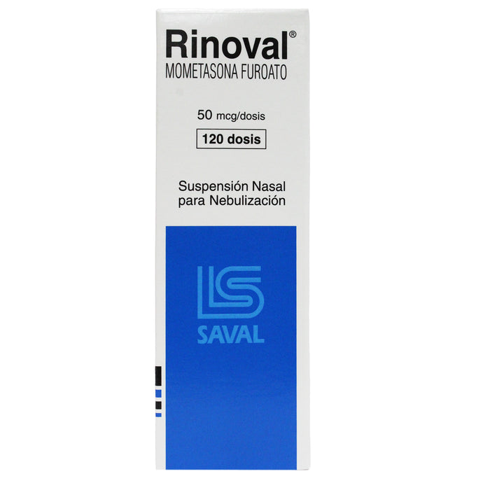 Rinoval 50Mcg Suspensión Nasal En Spray Mometasona X 120 Dosis