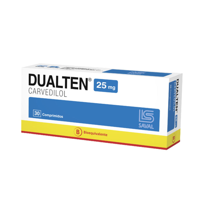 Dualten 25Mg Carvedilol X Comprimido