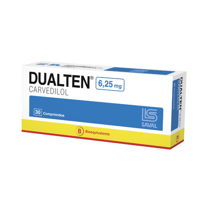 Dualten 6.25Mg Carvedilol X Comprimido