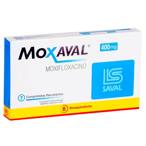 Moxaval Moxifloxacino 400Mg X Comprimido