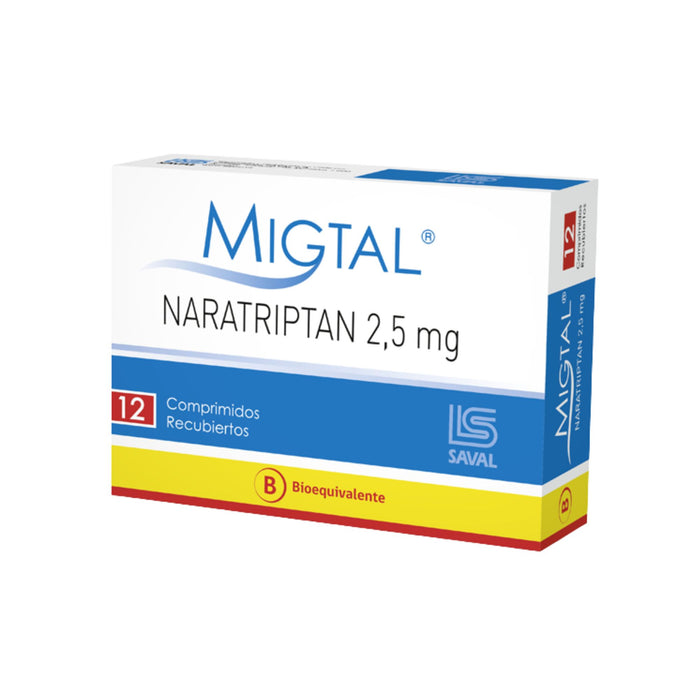 Migtal 2.5Mg Naratriptan X Comprimido