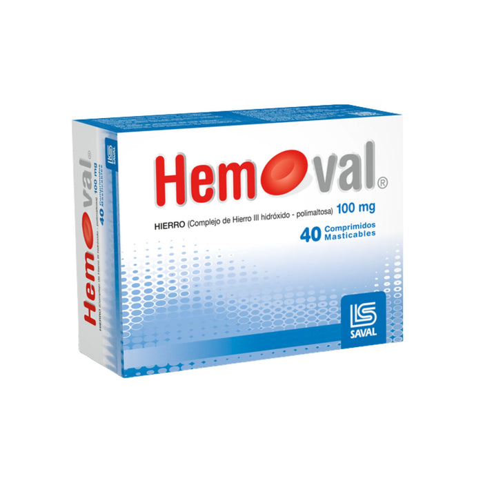 Hemoval Polimaltosa 100Mg X Comprimido Masticable