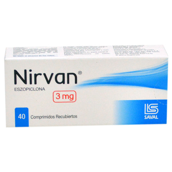 Nirvan 3Mg Eszopiclona X Tableta