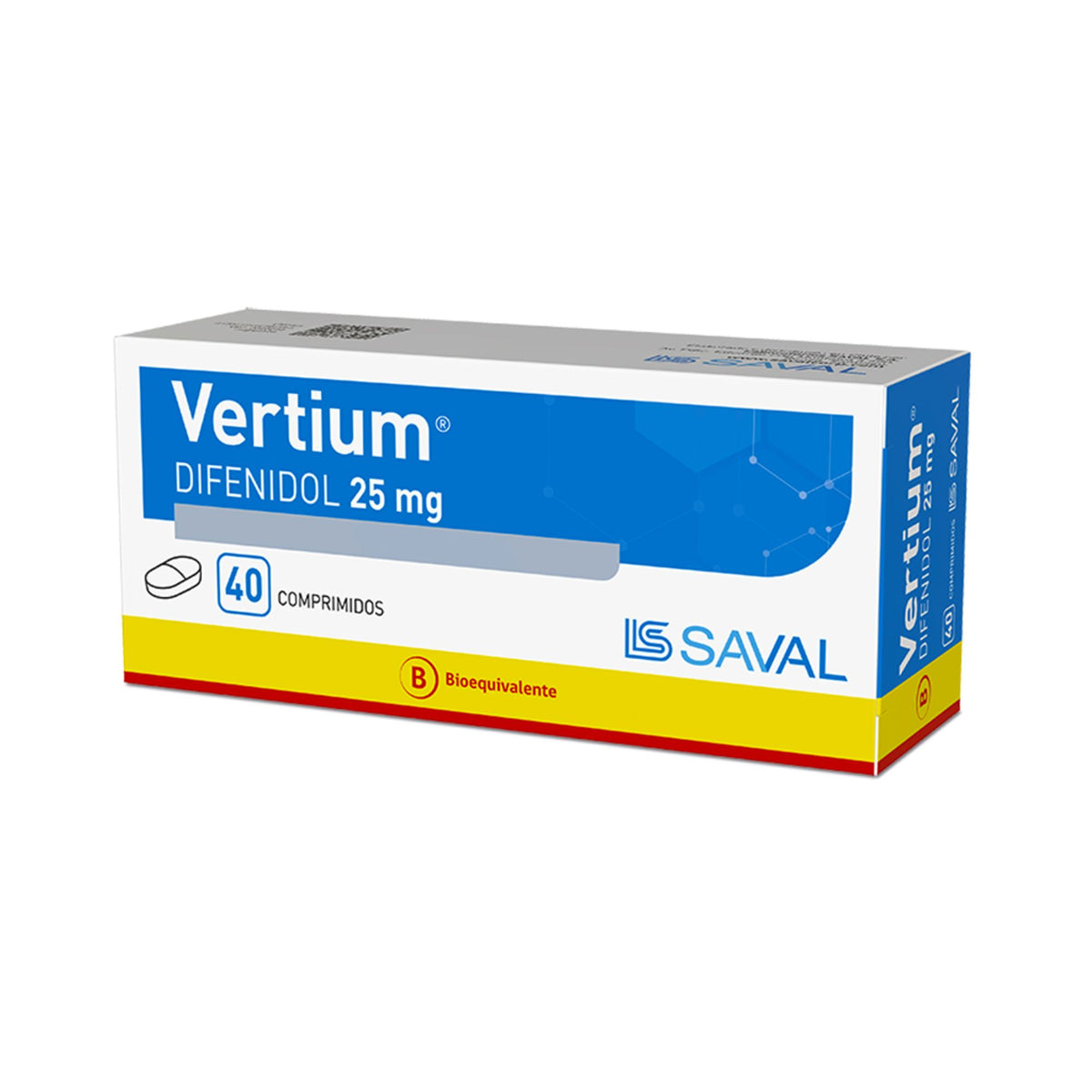 Vertium 25Mg Difenidol X Comprimido— Farmacorp