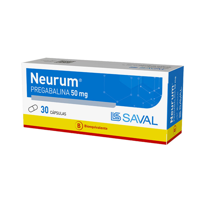 Neurum 50Mg Pregabalina X Cápsula