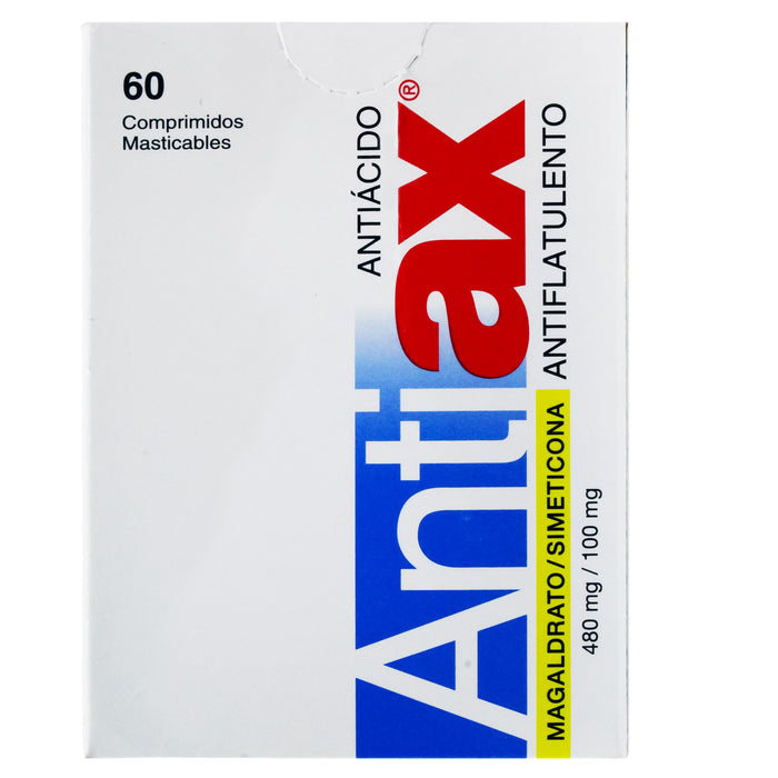 Antiax Magaldrato 480Mg Y Simeticona 100Mg X Tableta