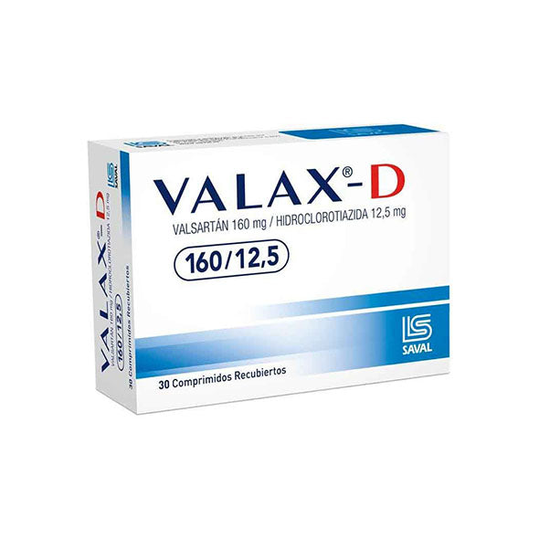 Valax D Valsartan 160Mg Y Hidroclorotiazida 12.5Mg X Tableta