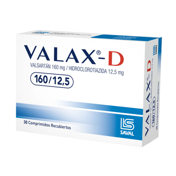 Valax D 160Mg Valsartán 12.5Mg Hidroclorotiazida X Comprimido