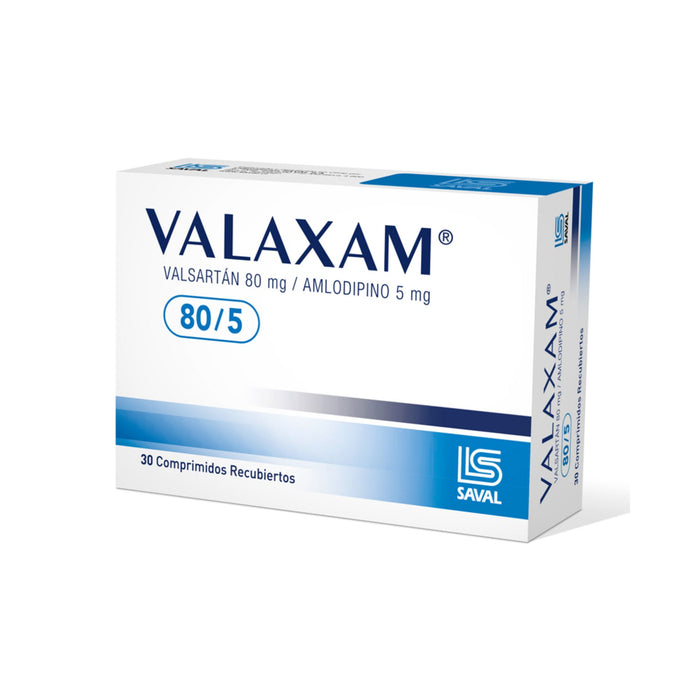 Valaxam Valsartan 80Mg Y Amlodipino Besilato 5Mg X Tableta