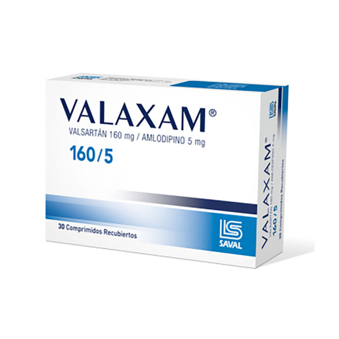 Valaxam 160Mg Valsartan Y 5Mg Amlodipino X Tableta