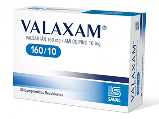 Valaxam 160Mg Valsartan Y 10Mg Amlodipino X Tableta