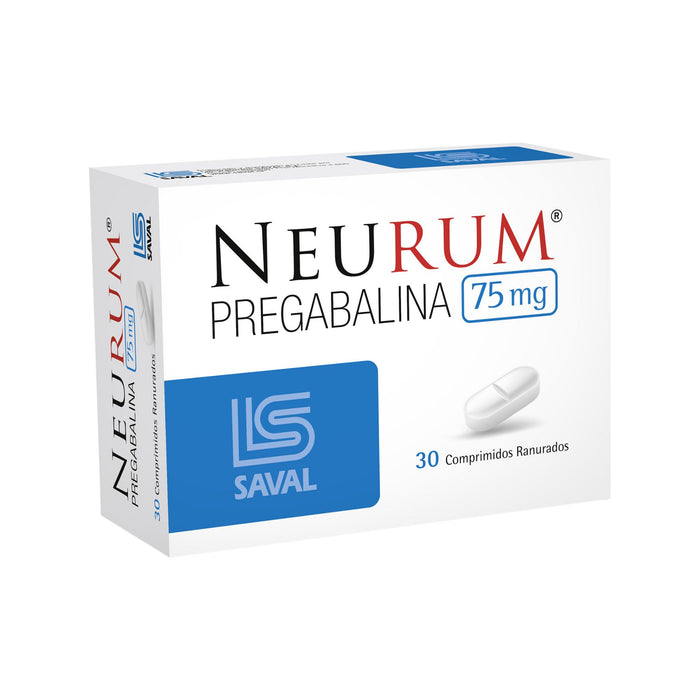 Neurum Pregabalina 75Mg X Comprimido Ranurado