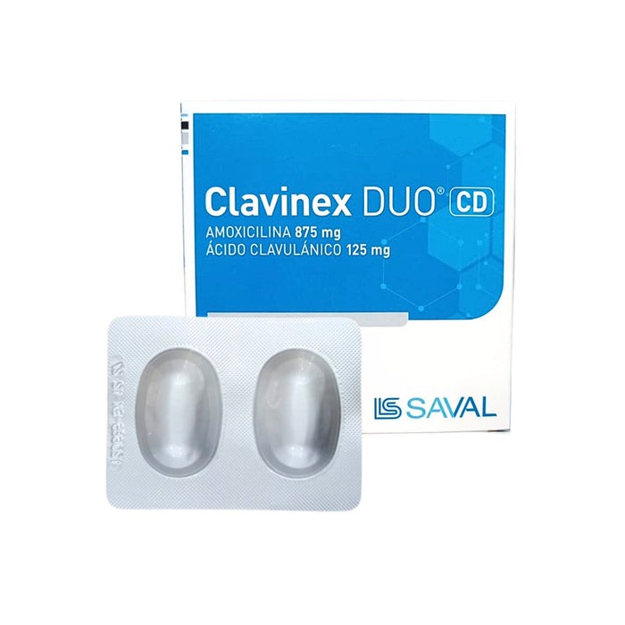 Clavinex Duo Cd 875/125Mg X Comprimido Dispersables
