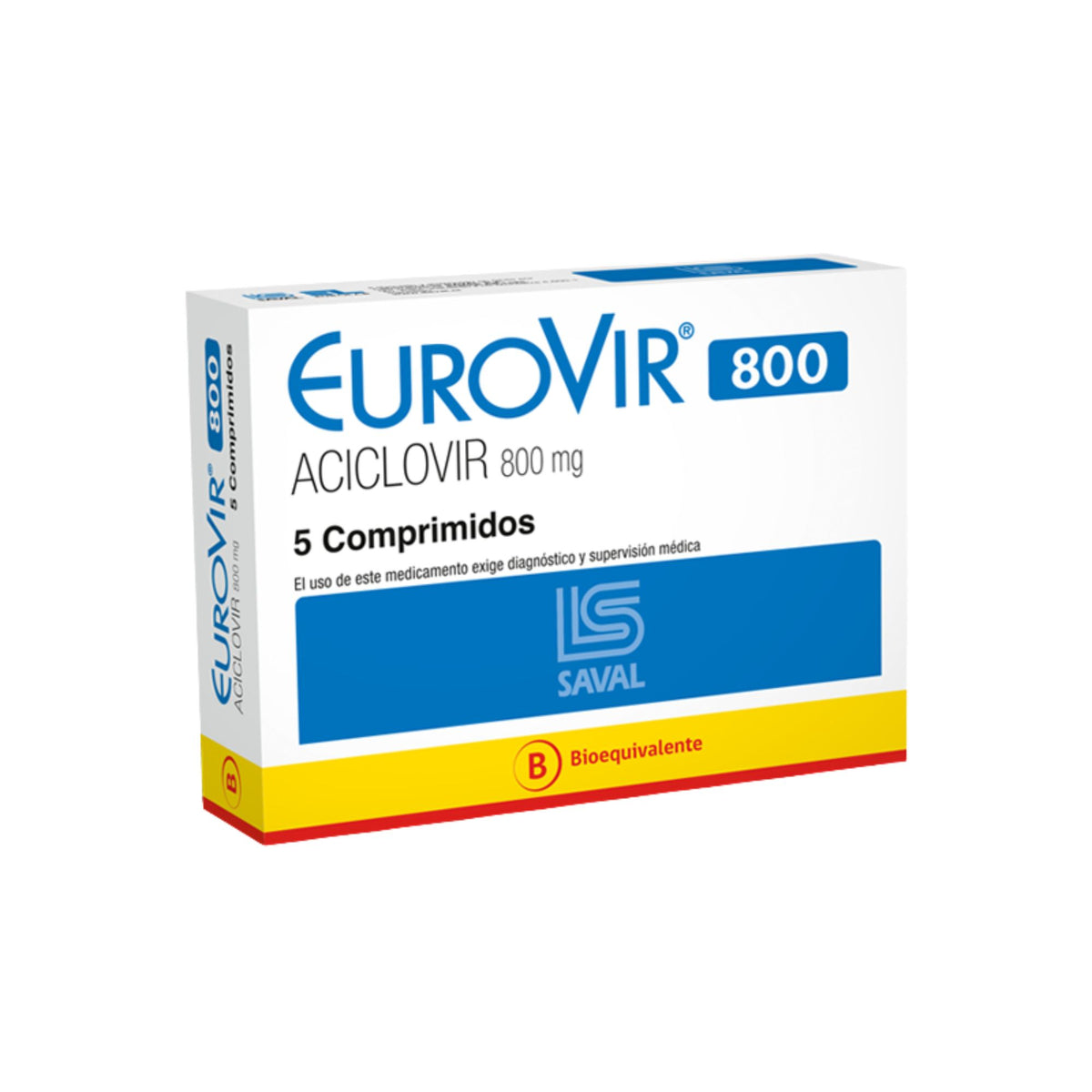 Eurovir 800Mg Aciclovir X Comprimido— Farmacorp