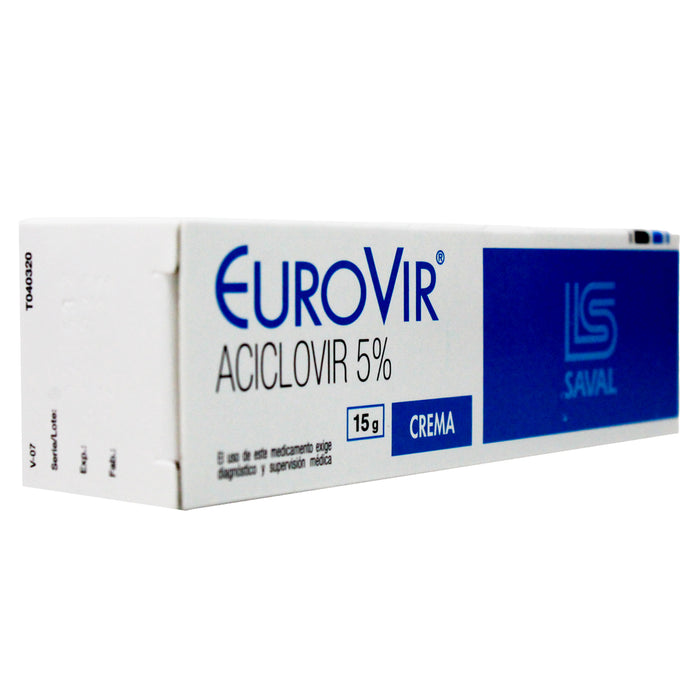 Eurovir 5 Aciclovir Crema X 15G