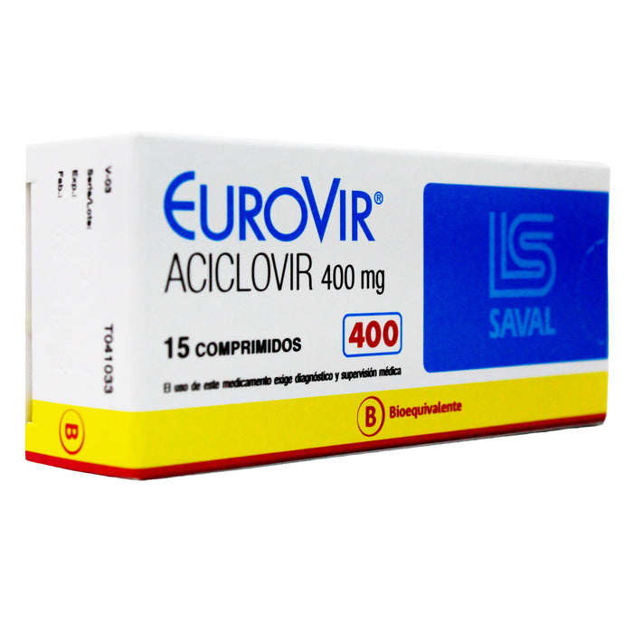 Eurovir 400Mg Aciclovir X Comprimido