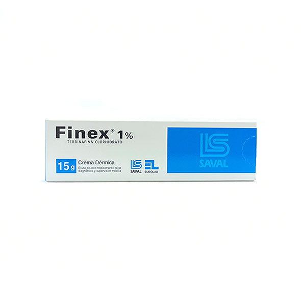 Finex 0.01 Terbinafina Clorhidrato Crema Dermica X 15Gr