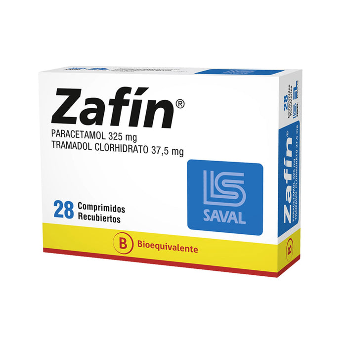 Zafin 325Mg Paracetamol 37.5Mg Tramadol Clorhidrato X Comprimido