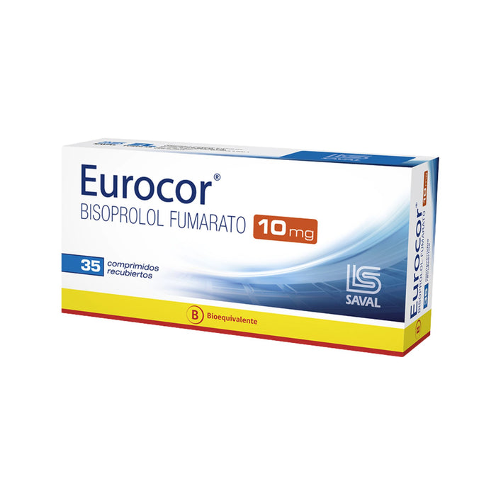 Eurocor 10Mg Bisoprolol X Comprimido