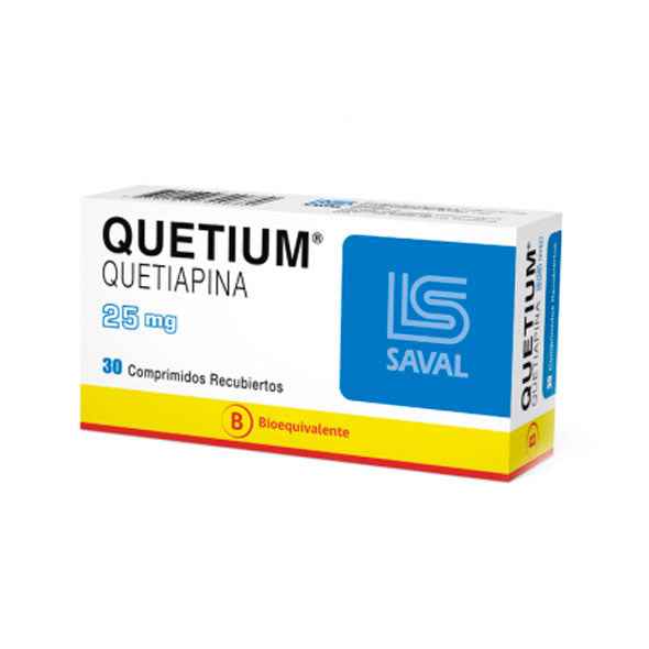 Quetium 25Mg Quetiapina X Tableta