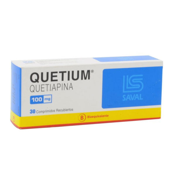Quetium 100Mg Quetiapina X Tableta