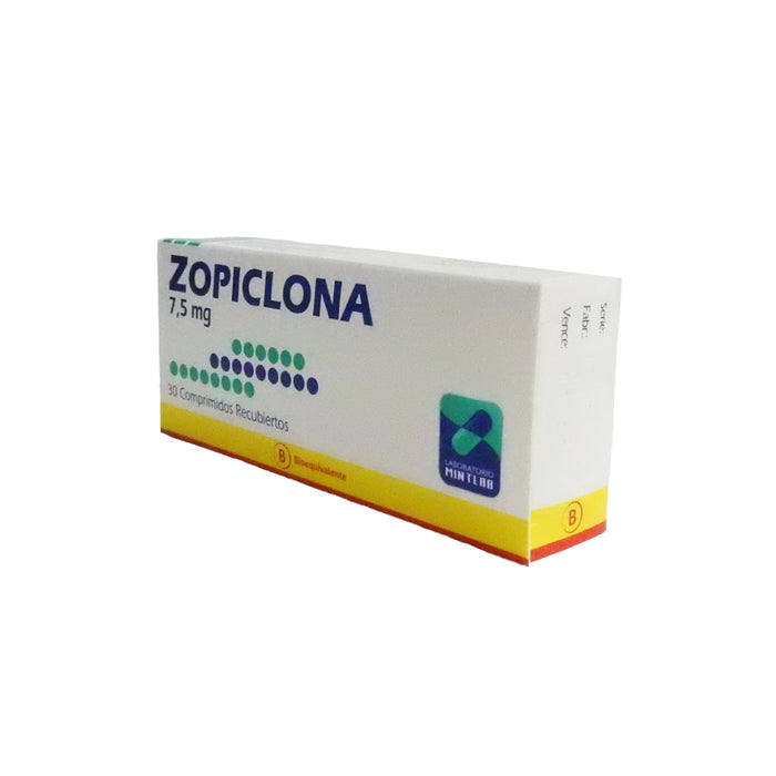 Zopiclona 7.5Mg Mintlab X 30 Comprimidos