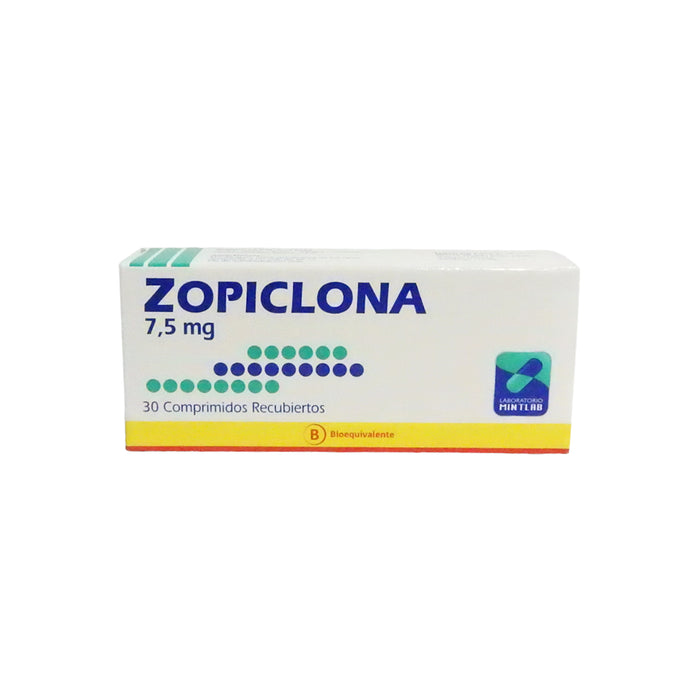 Zopiclona 7.5Mg Mintlab X 30 Comprimidos