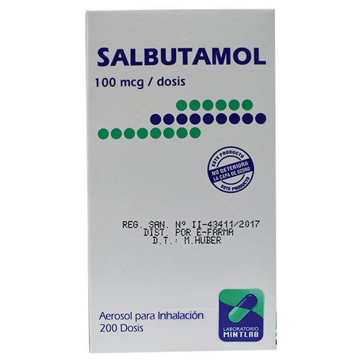 Salbutamol 100Mcg Aerosol X 200 Dosis