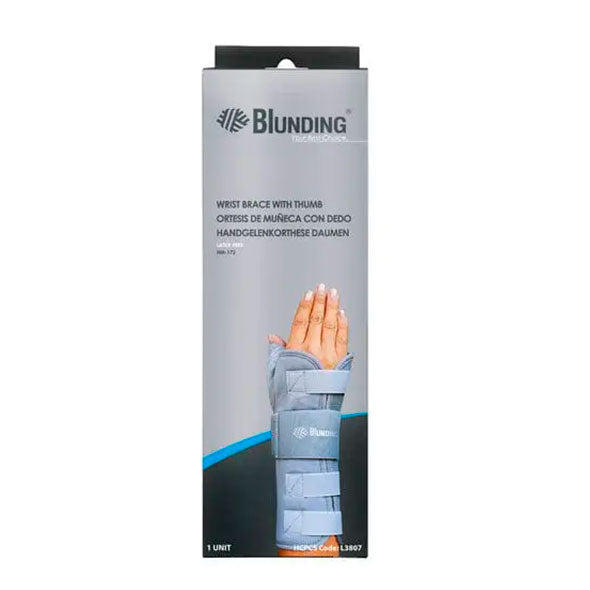 Blunding Ortesis De Muneca Con Dedo Derecho Hm-172 Talla M X Pieza