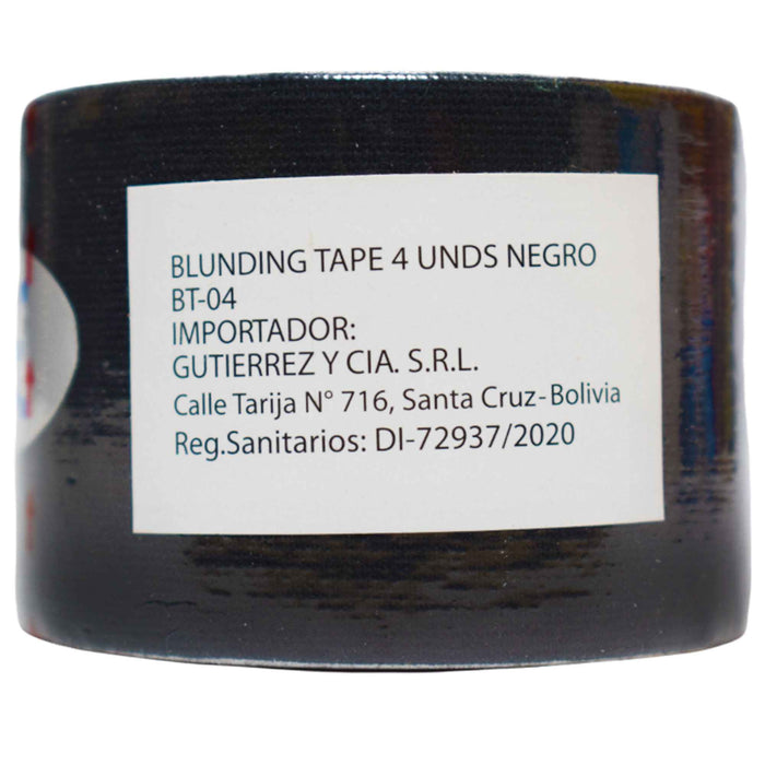 Blunding Tape Banda Elastica Negro X Unid