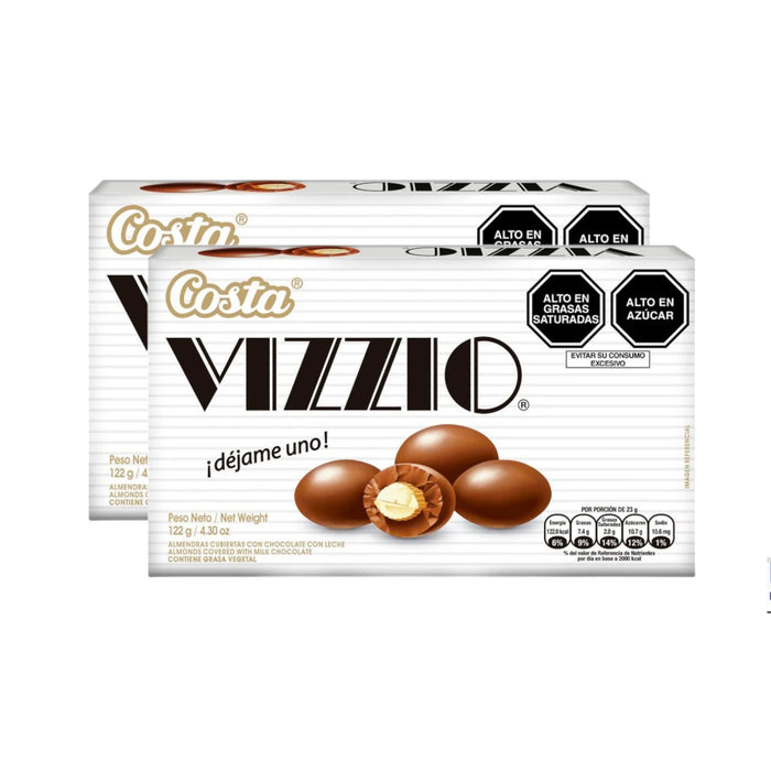 Pack Vizzio Almendras C Chocolate X 2 Unidades