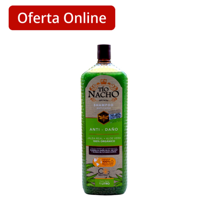 Shampoo Tio Nacho Anti Daño Aloe Vera X 1L