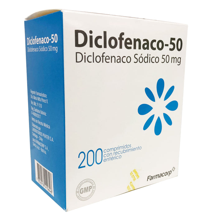 Diclofenaco Sodico Farmacorp 50Mg X Comprimido