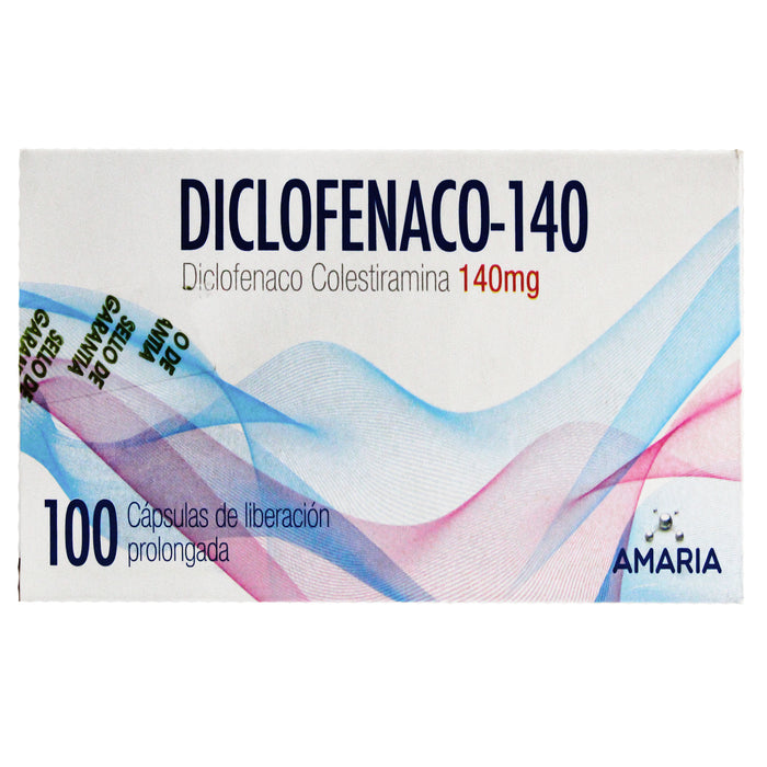 Diclofenaco Farmacorp 140Mg X 100 Cap Lib Prol