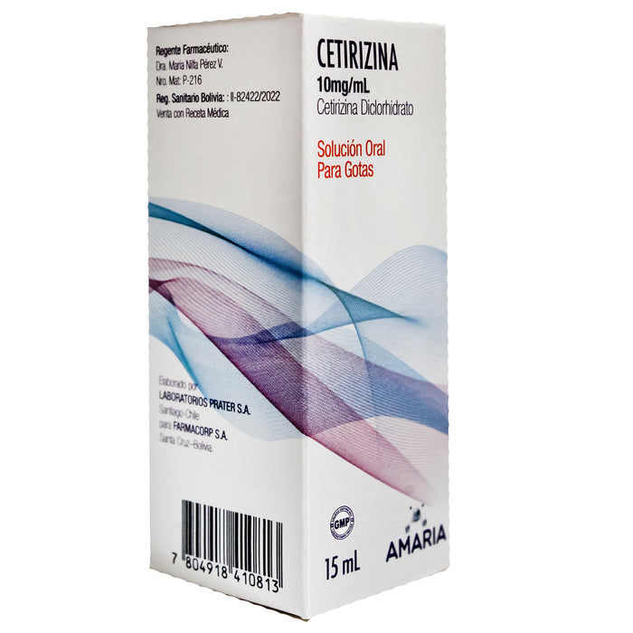 Cetirizina Farmacorp 10Mg Gotas X 15Ml