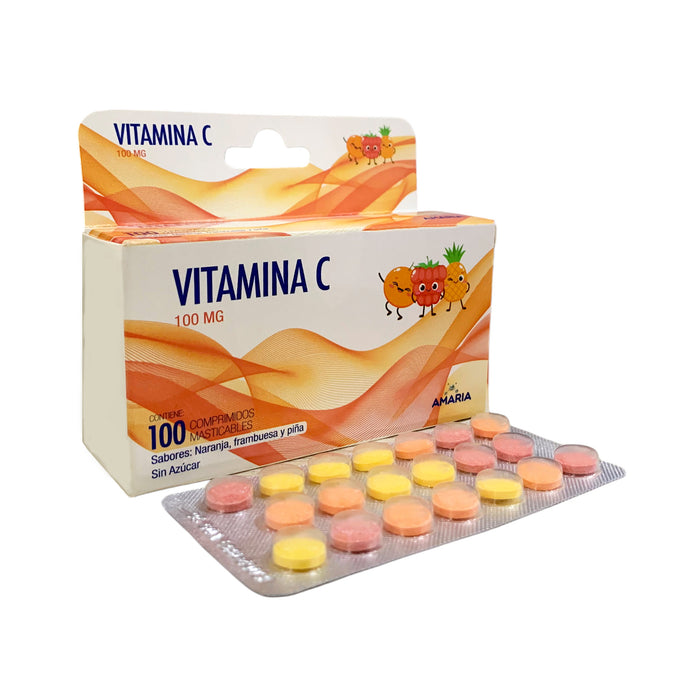 Vitamina C 100Mg Masticable Farmacorp X 100 Comprimidos